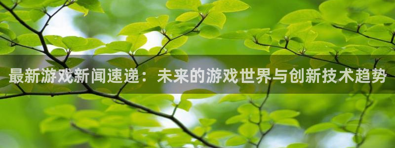 优贝娱乐平台注册资金多少：最新游戏新闻速递：未来的游戏世界与