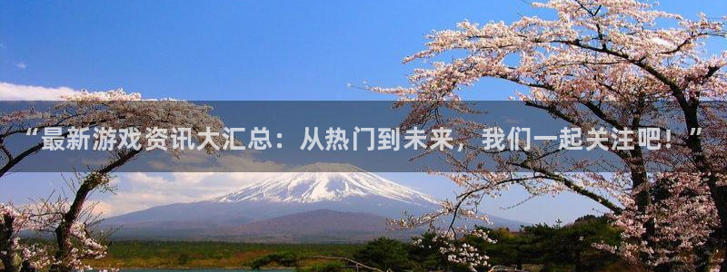 优贝娱乐代理登陆：“最新游戏资讯大汇总：从热门到未来，我们一