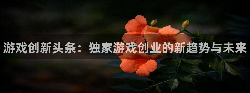 优贝娱乐升级5994月：游戏创新头条：独家游戏创业的新趋势与